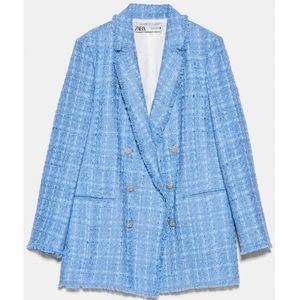 Zara Tweed Blazer - Blogger Favorite
